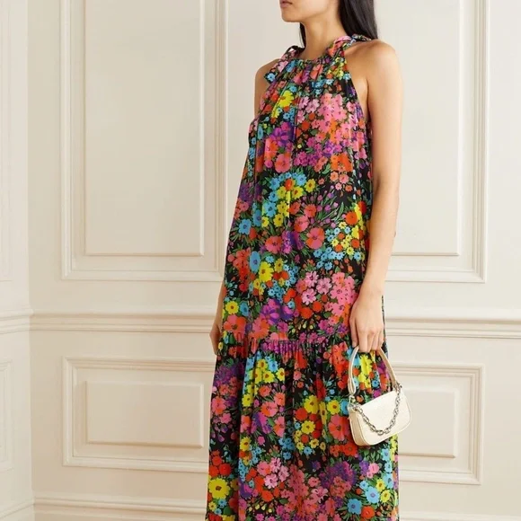 les reveries silk dress Les Rveries, Floral silk maxi dress, Women, Multicolor, US 2, Dresses